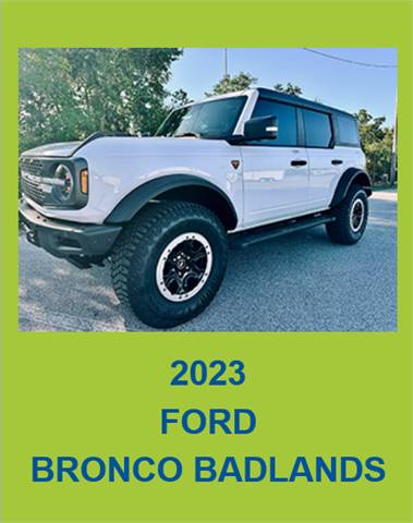 2023 Ford Bronco Badlands Sasquatch
