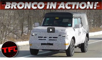 The New Bronco Spied out Testing on the Road | VIDEO